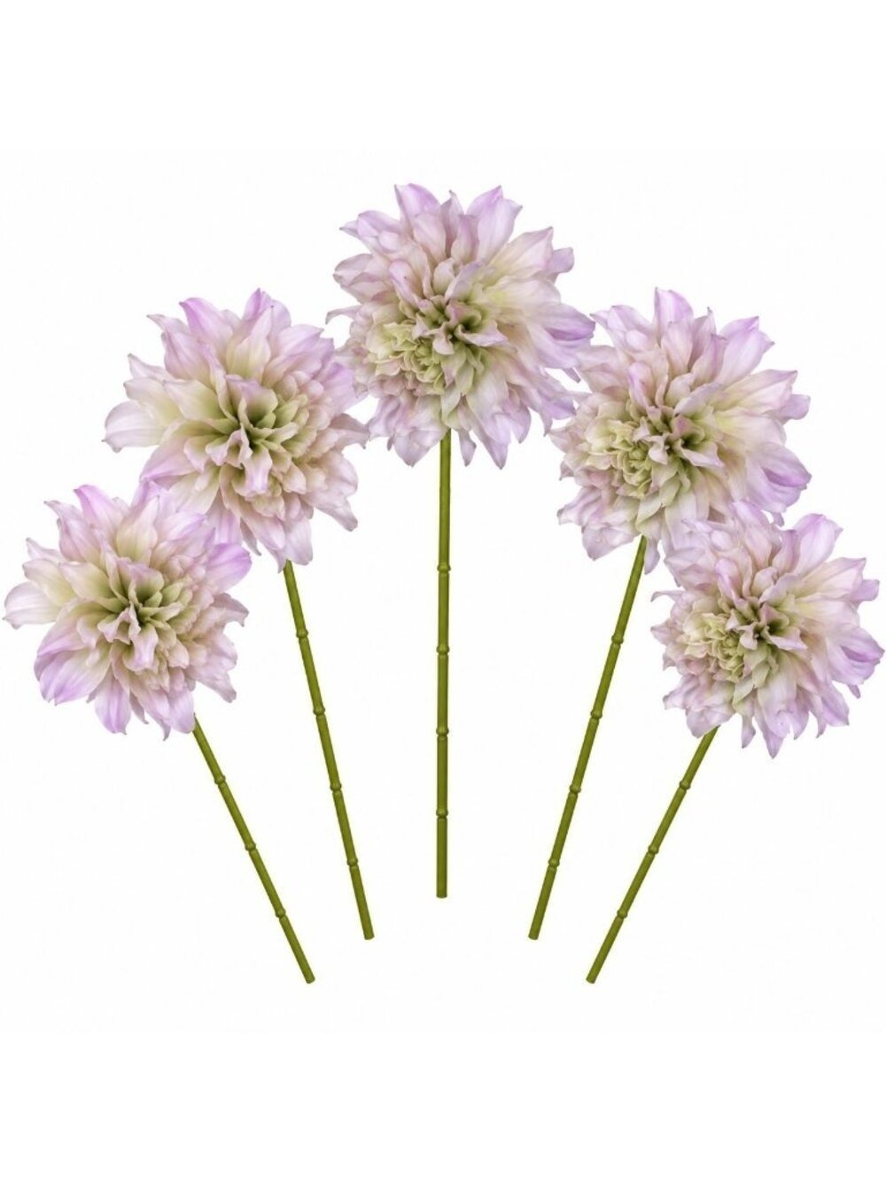 Blush Lavender Dahlia Stem Bundle Faux Flowers Cottagecore Wedding Bouquet
